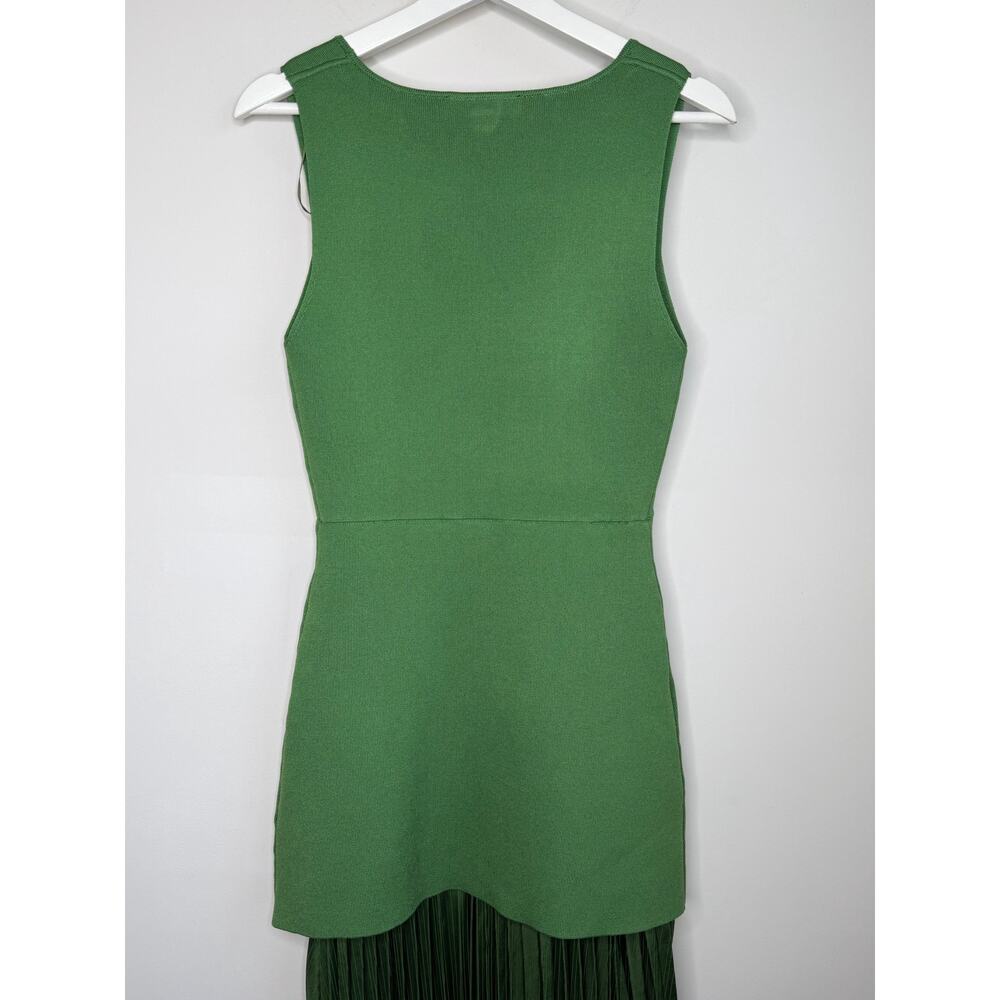 Zara Two-Tone Green Maxi Dress - Picture 9 of 10